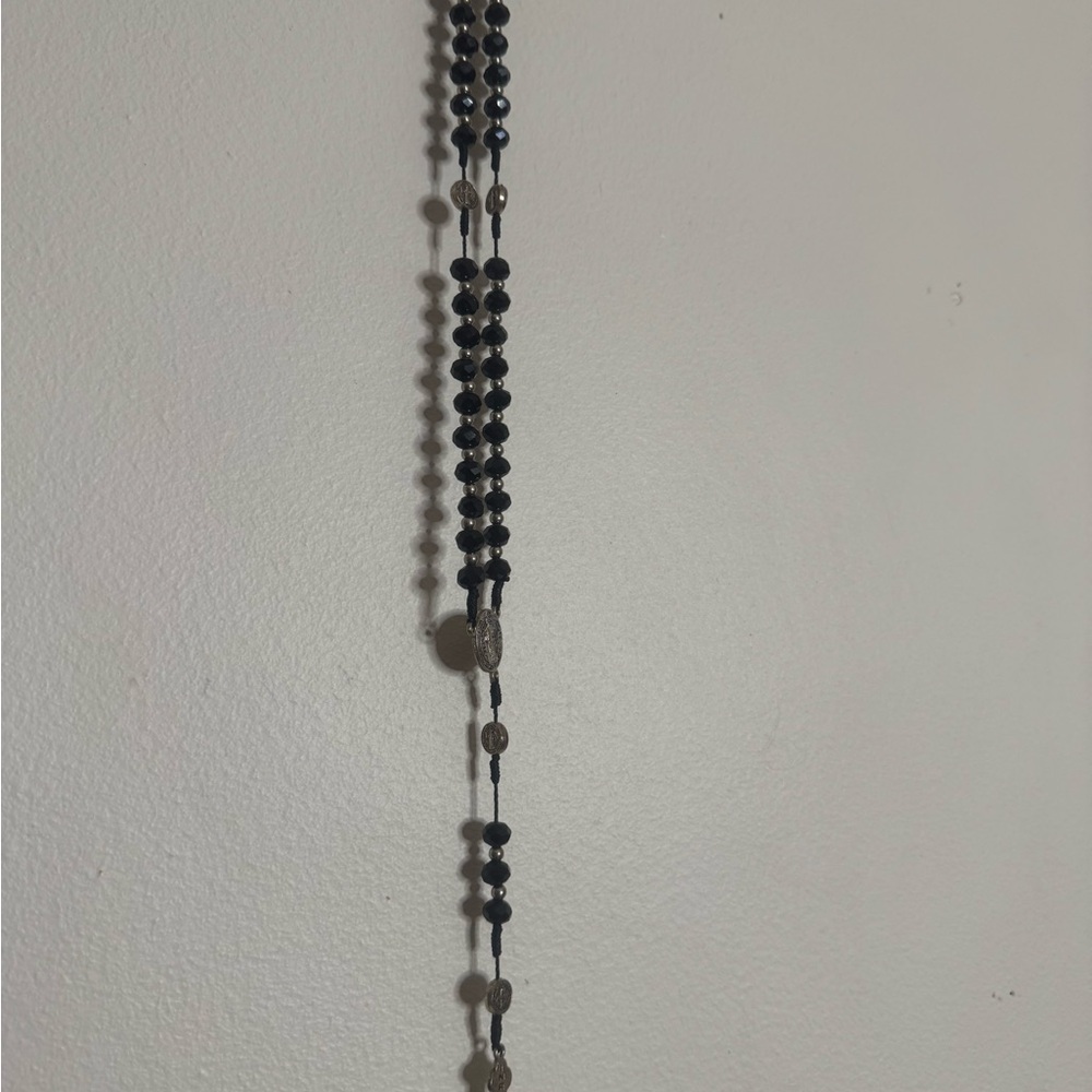Black Beaded Necklace